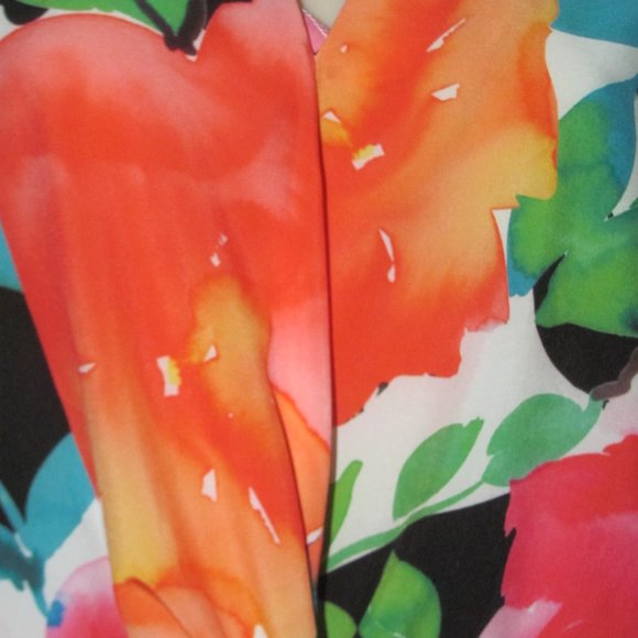 Joseph Ribkoff Twist Front Top Floral Size 6 - Picture 5 of 6